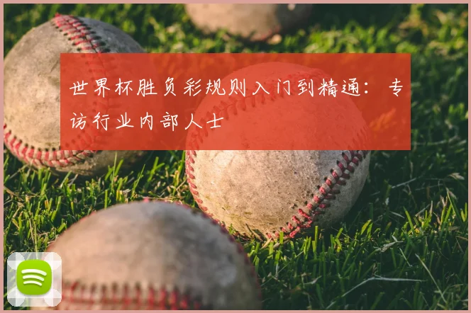 世界杯胜负彩规则入门到精通：专访行业内部人士